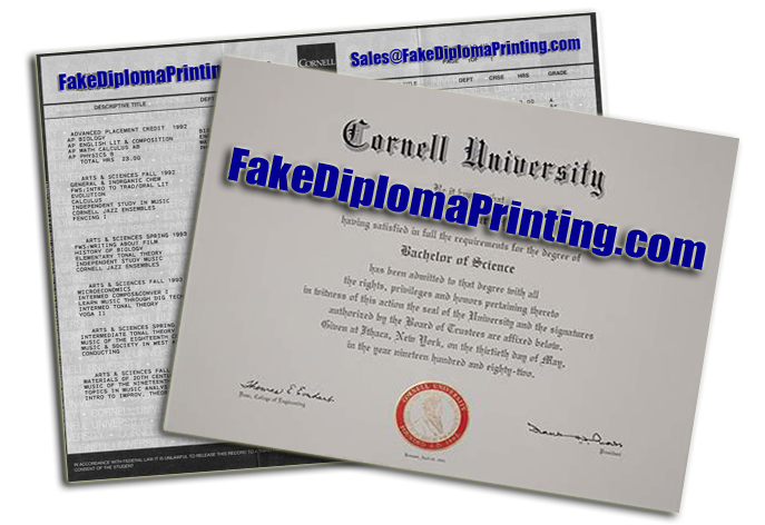 Cornell College Diploma and Transcripts